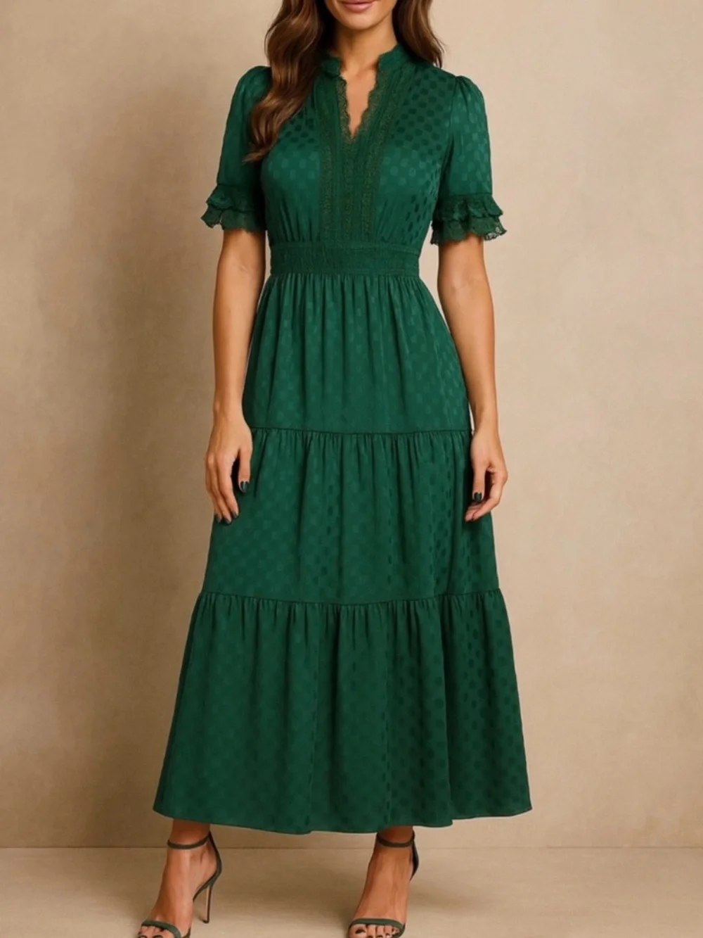 max studio emerald green dress Max Studio Dresses | Nwt Max Studio Maxi Dress Emerald Green | Color: Green | Size: L